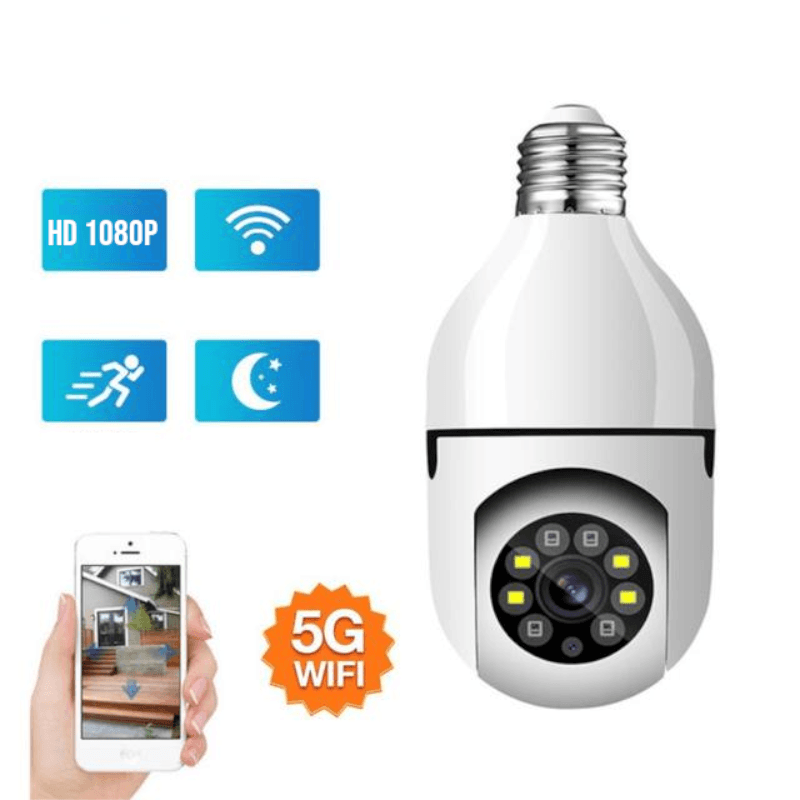VEIGGARA | Telecamera a visione notturna orientabile a 360° Full HD 1080P