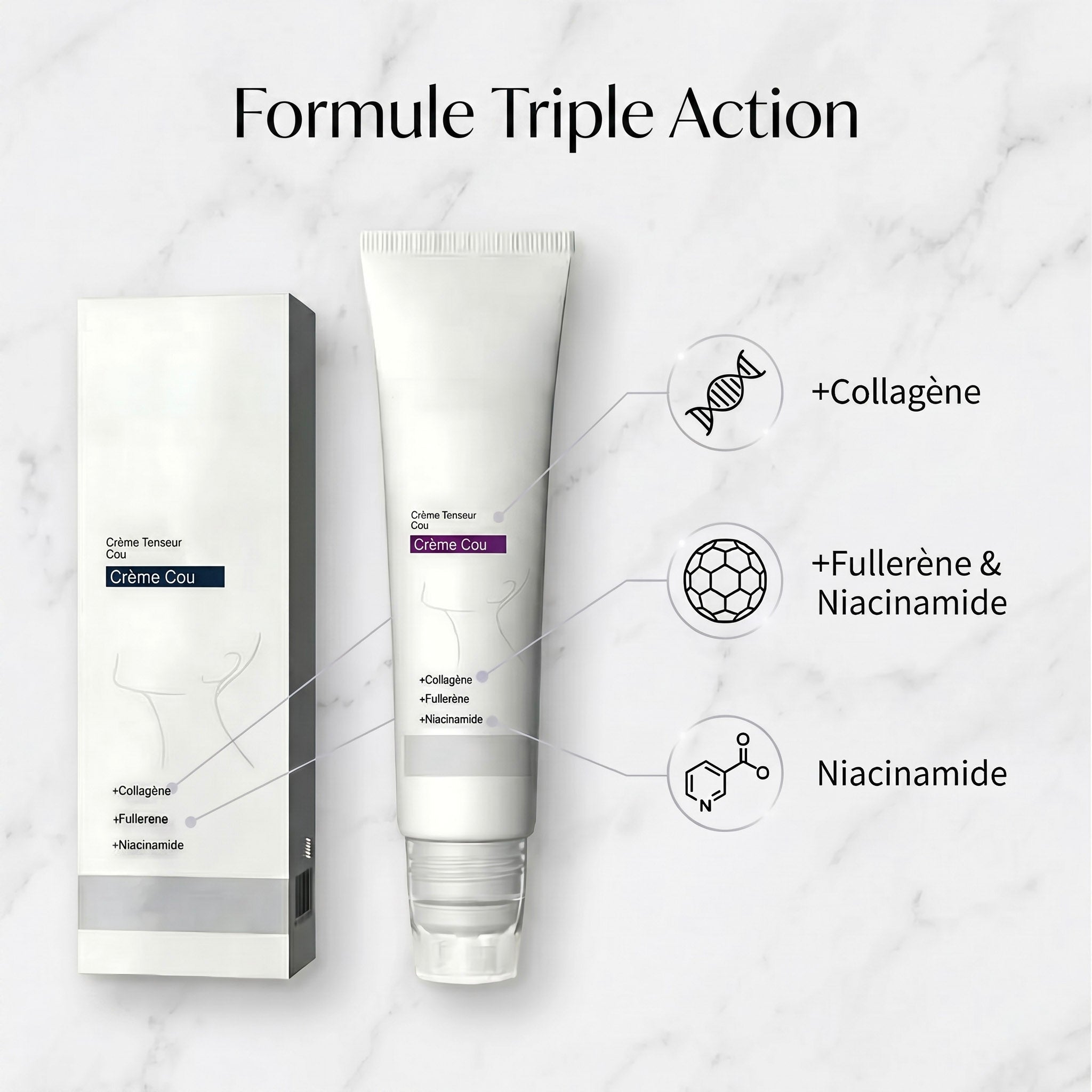 FirmSkin Neck™ - Crema collo al collagene e acido ialuronico | Veiggara