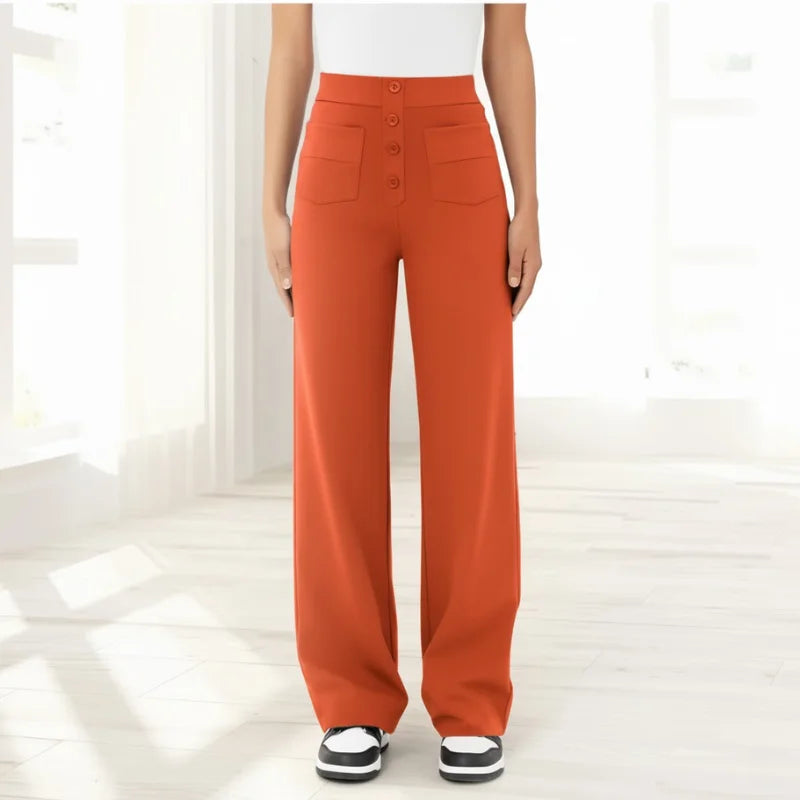 VEIGGARA | Pantalon décontracté taille haute