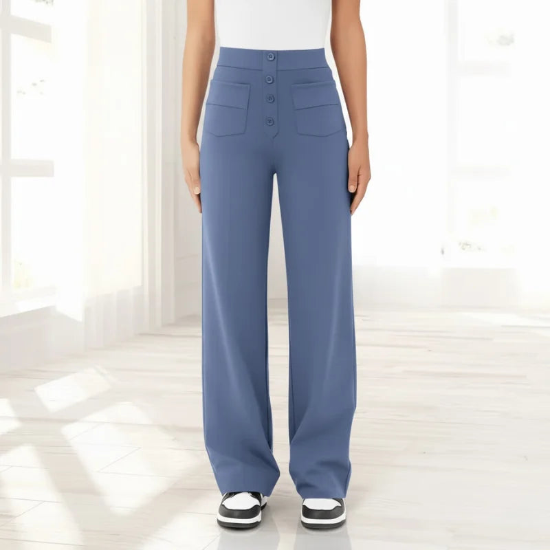 VEIGGARA | Pantalon décontracté taille haute