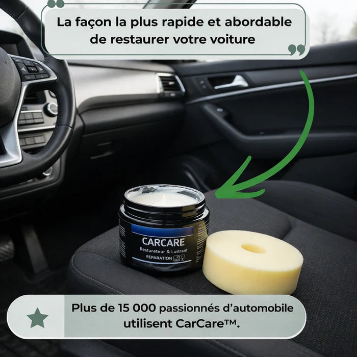 CarCare™ – Crema riparatrice per interni auto (pelle e plastica) | 1 comprato, 2 in omaggio!