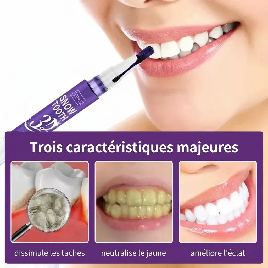 Stylo blanchissant pour les dents - SnowTooth | Veiggara.