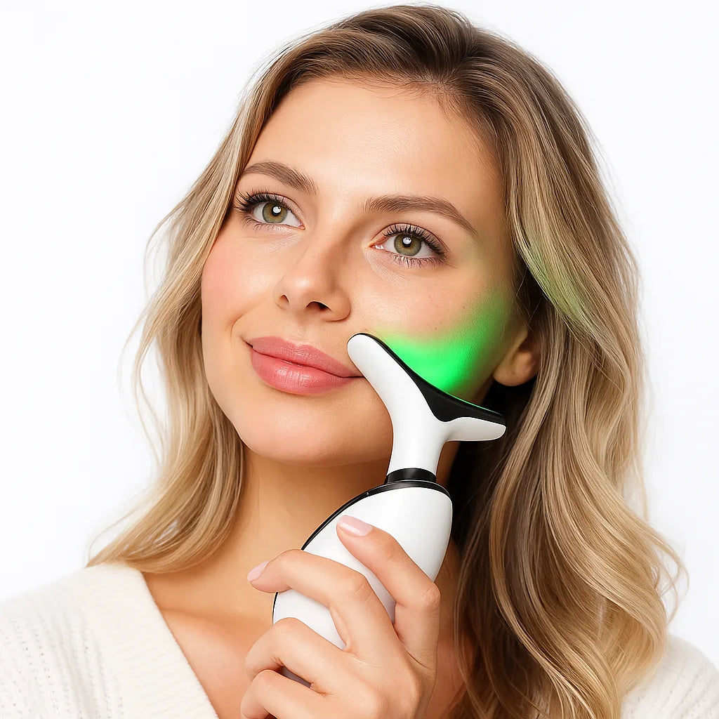 DermaGlow™ | Dispositivo massaggiante ringiovanente per la cura della pelle - VEIGGARA