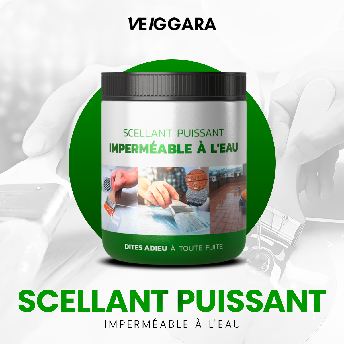 Protection maximale contre l'eau – Scelle et imperméabilise instantanément !