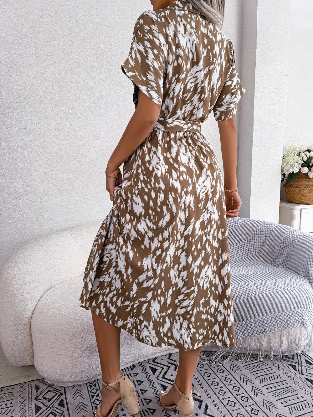 VEIGGARA | Robe décontractée à lacets pour femmes