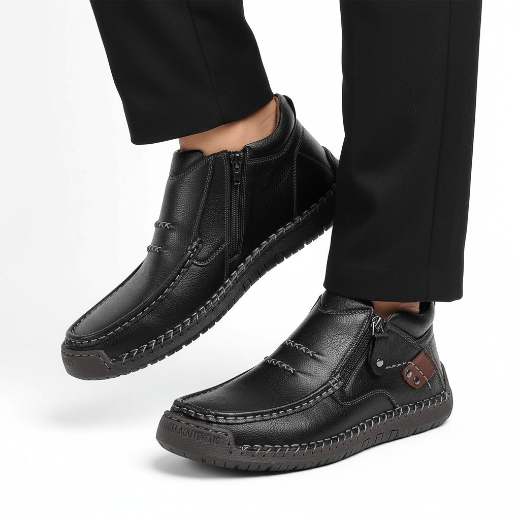 Chaussures Décontractées en Cuir Véritable