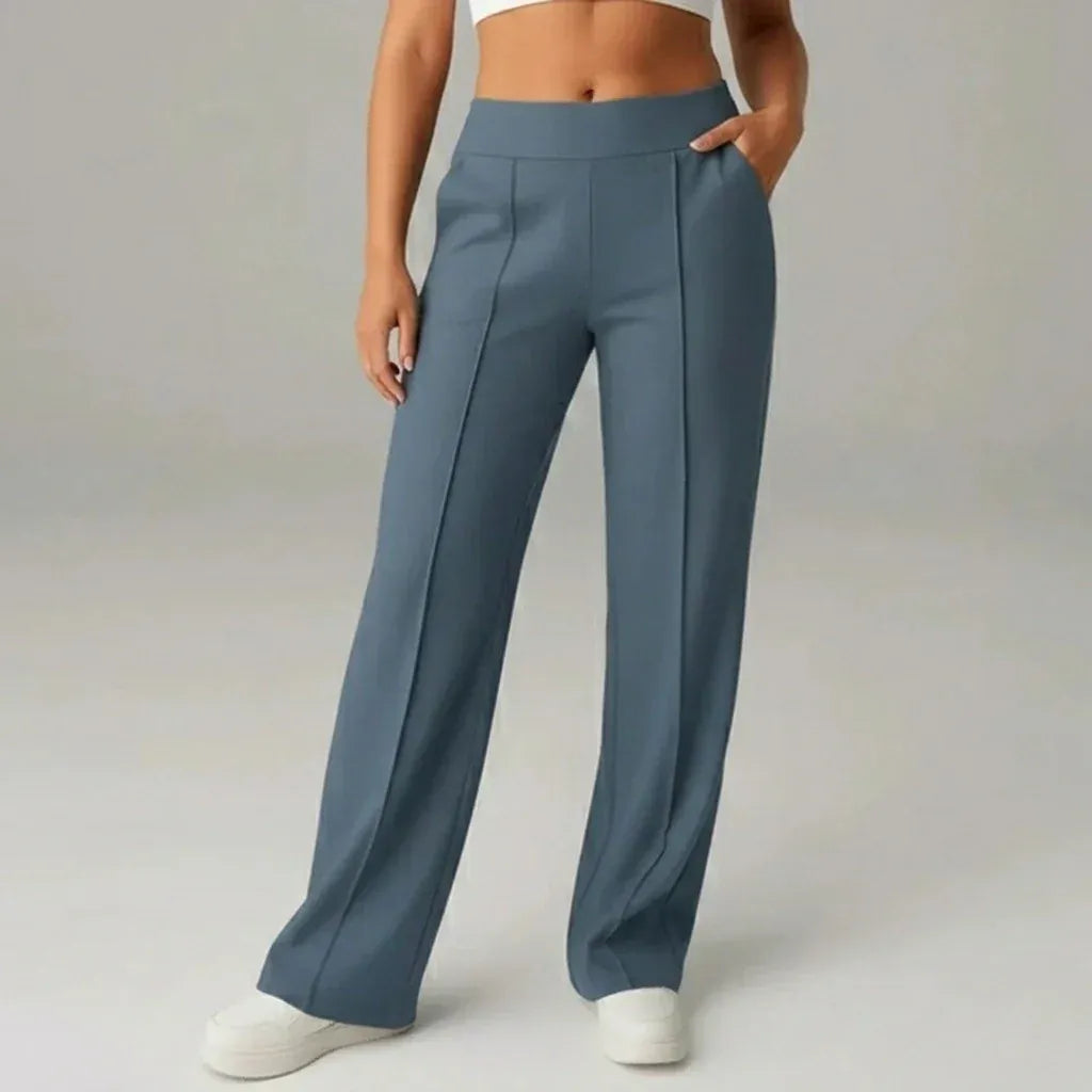SoftFlex Comfort | Pantalon taille haute extensible à jambes larges - VEIGGARA
