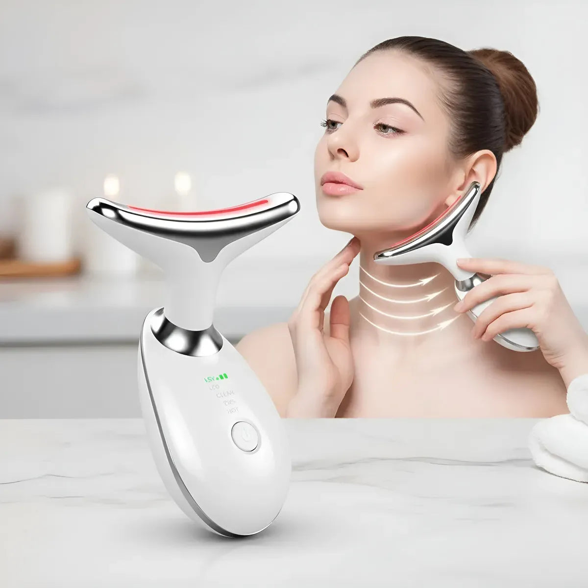 DermaGlow™ | Dispositivo massaggiante ringiovanente per la cura della pelle - VEIGGARA