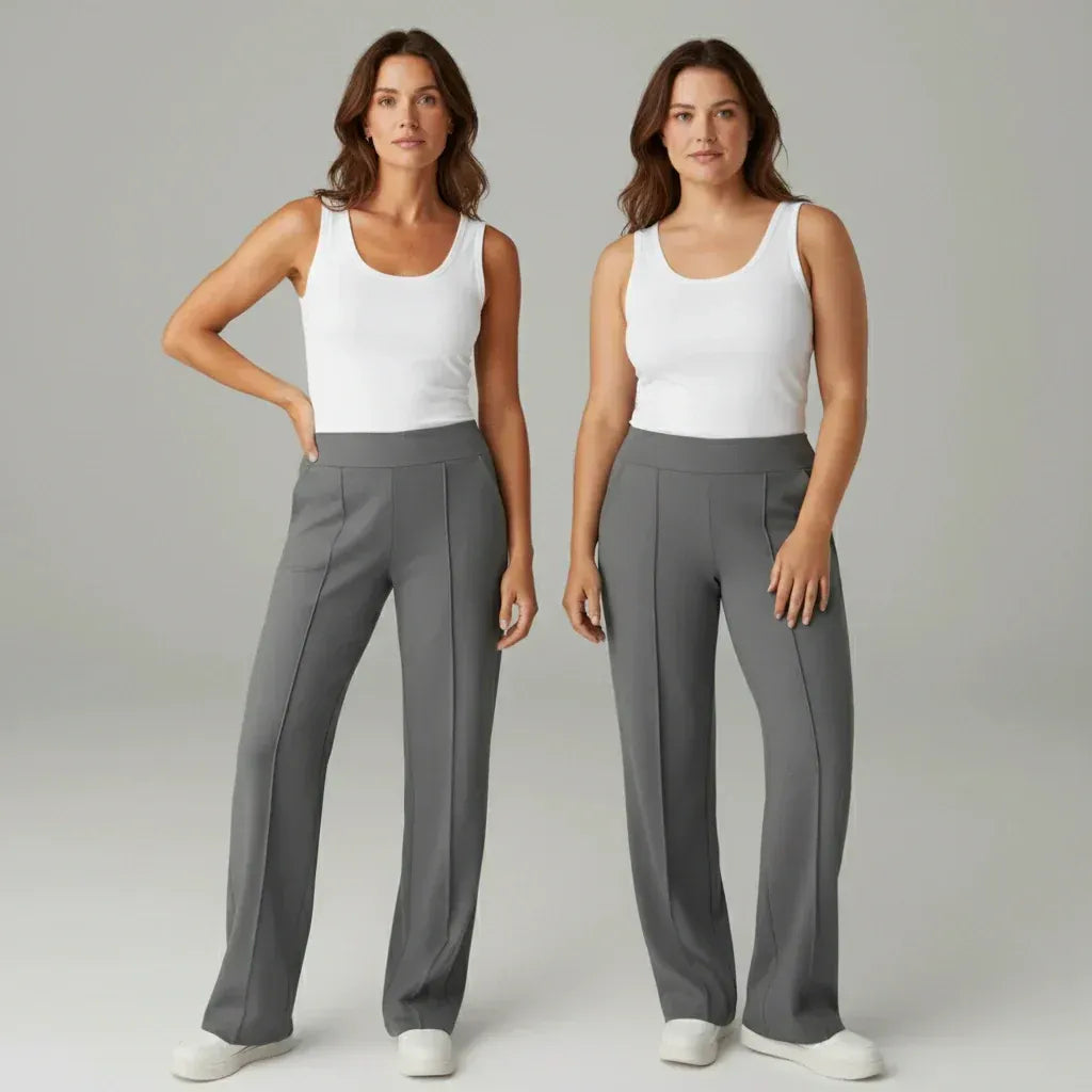 SoftFlex Comfort | Pantalon taille haute extensible à jambes larges - VEIGGARA