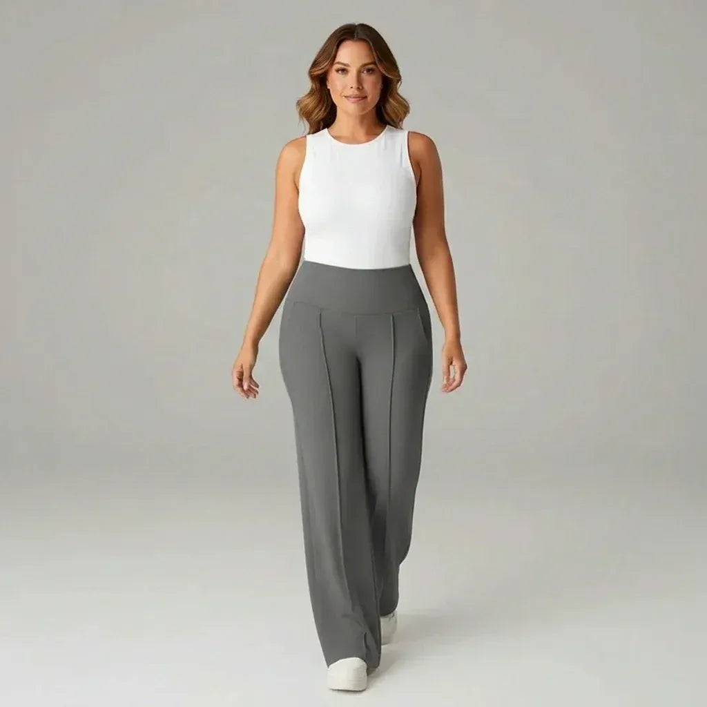 SoftFlex Comfort | Pantalon taille haute extensible à jambes larges - VEIGGARA