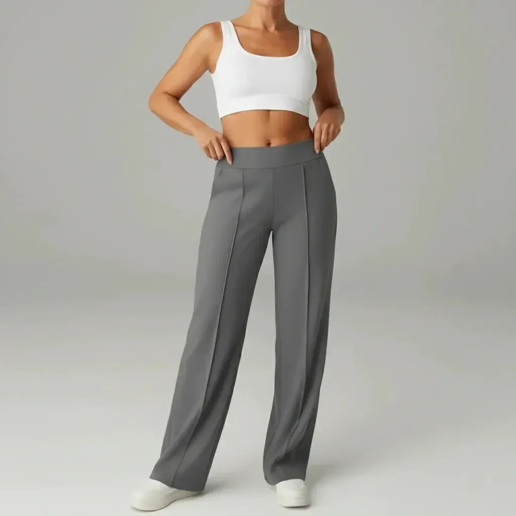 SoftFlex Comfort | Pantalon taille haute extensible à jambes larges - VEIGGARA