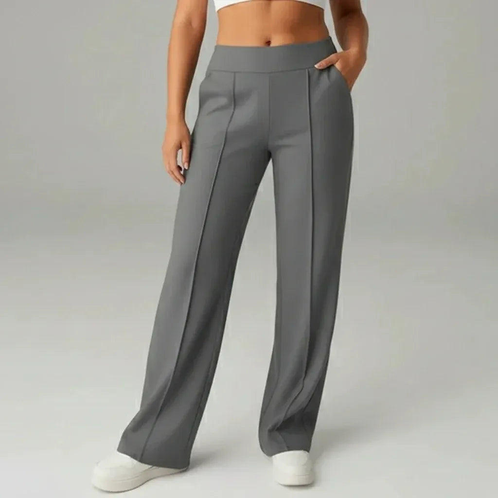 SoftFlex Comfort | Pantalon taille haute extensible à jambes larges - VEIGGARA