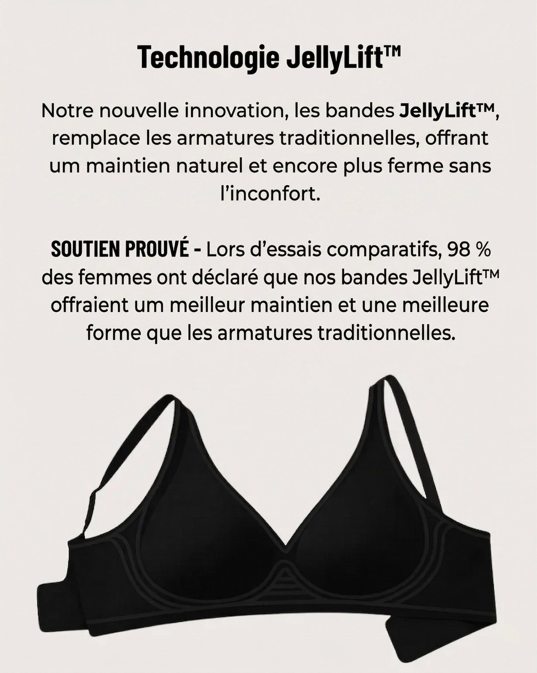 Soutien-gorge push-up en gelée sans coutures | VEIGGARA