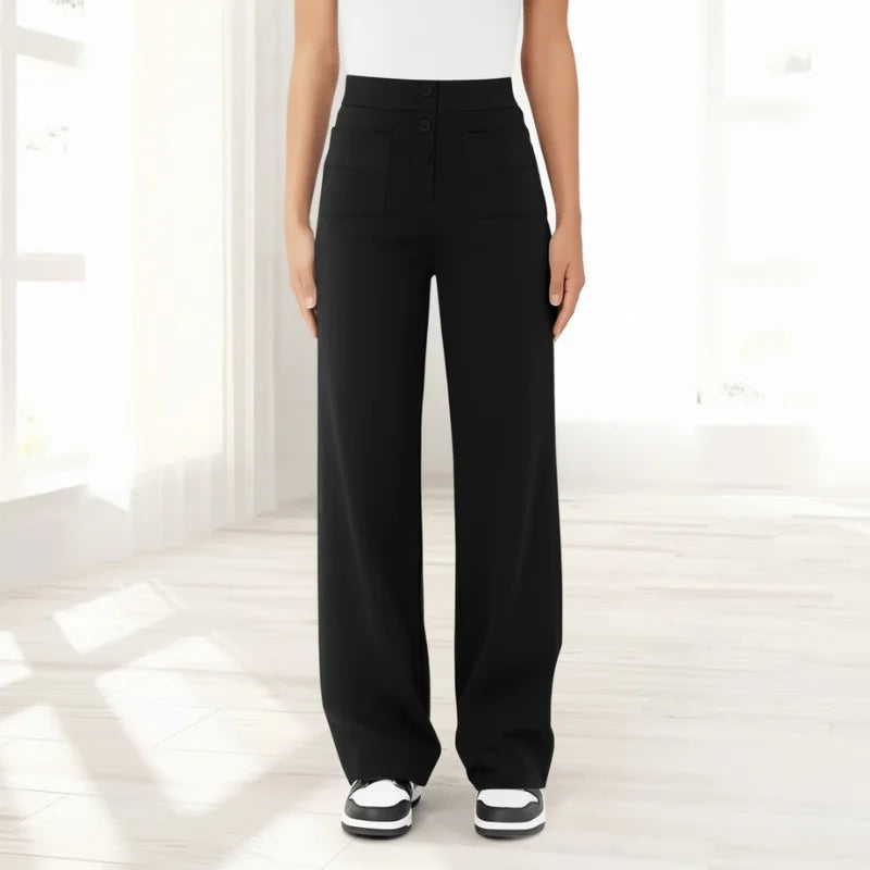 VEIGGARA | Pantalon décontracté taille haute