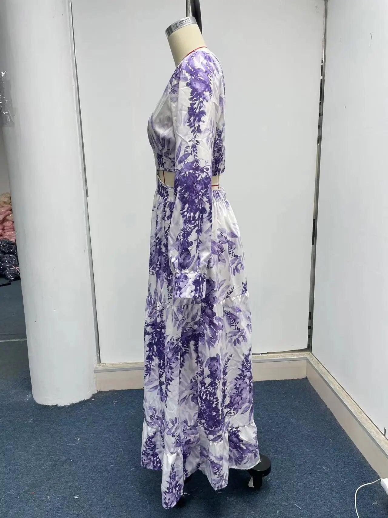 VEIGGARA | Robe femme 2024 Manches longues et décolleté