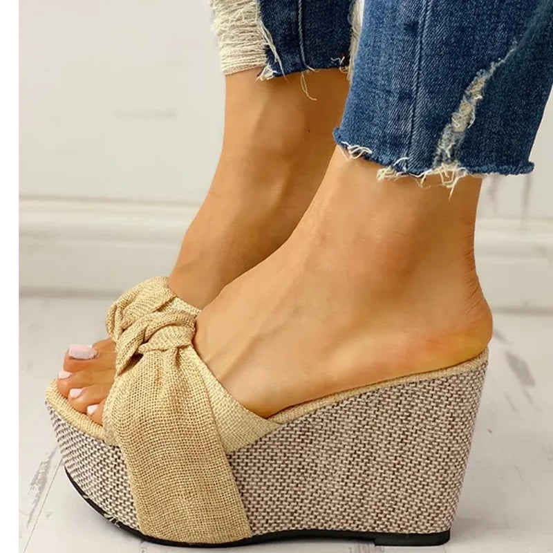 VEIGGARA | Sandali con plateau e fiocco da donna