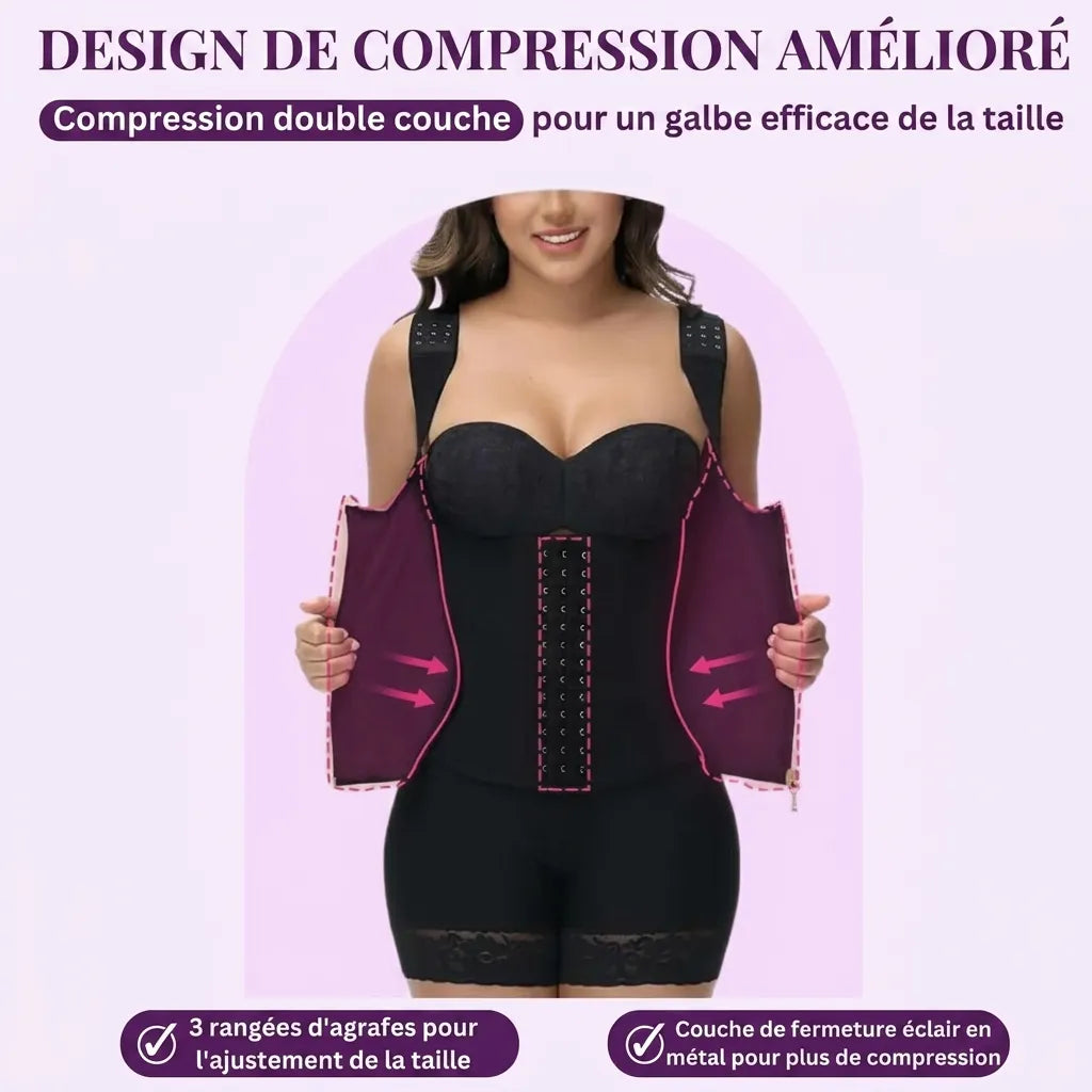 Busto a Corsetto Fasce Modellanti Colombiane | Dimagrimento Rapido | Veiggara