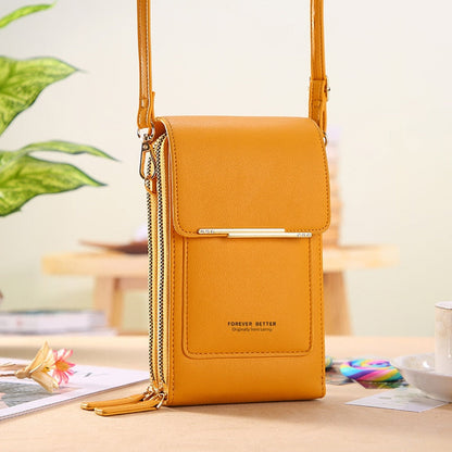 VEIGGARA™ | Borsa a tracolla in pelle con schermo touch