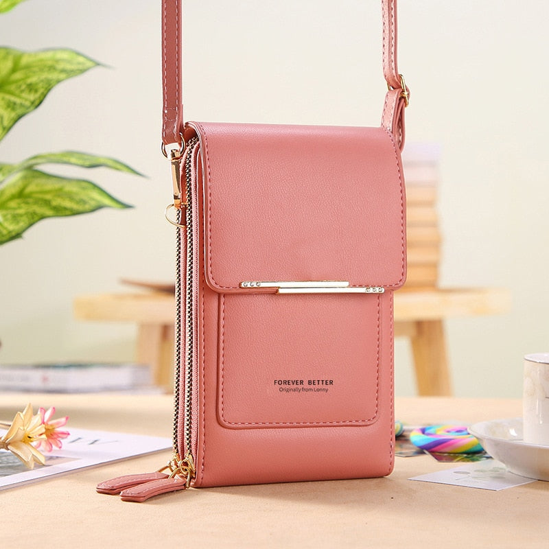 VEIGGARA™ | Borsa a tracolla in pelle con schermo touch
