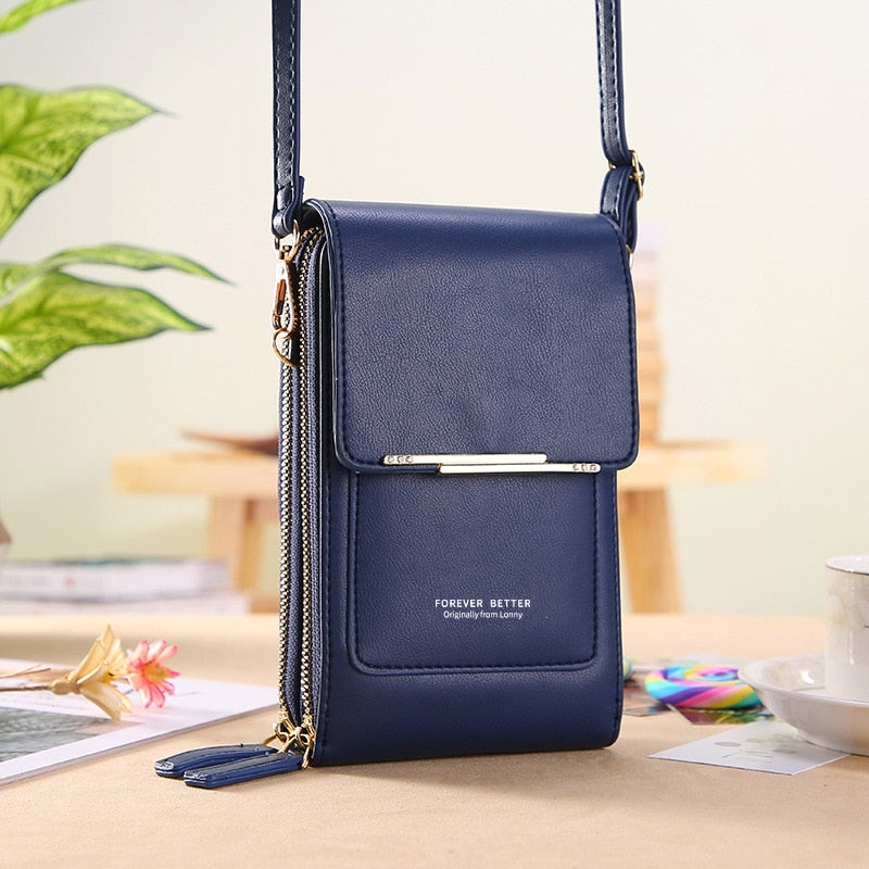 VEIGGARA™ | Borsa a tracolla in pelle con schermo touch