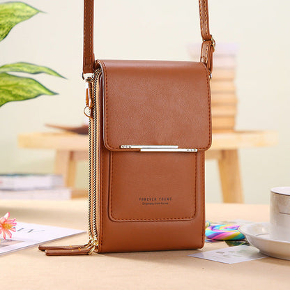 VEIGGARA™ | Borsa a tracolla in pelle con schermo touch