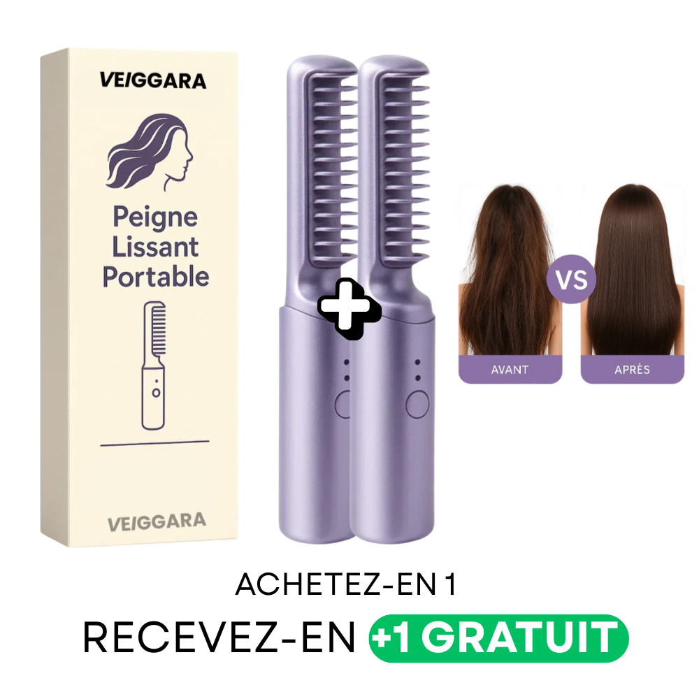 VEIGGARA | Peigne Lissant Portable  (Achetez-en 1, obtenez-en 2)