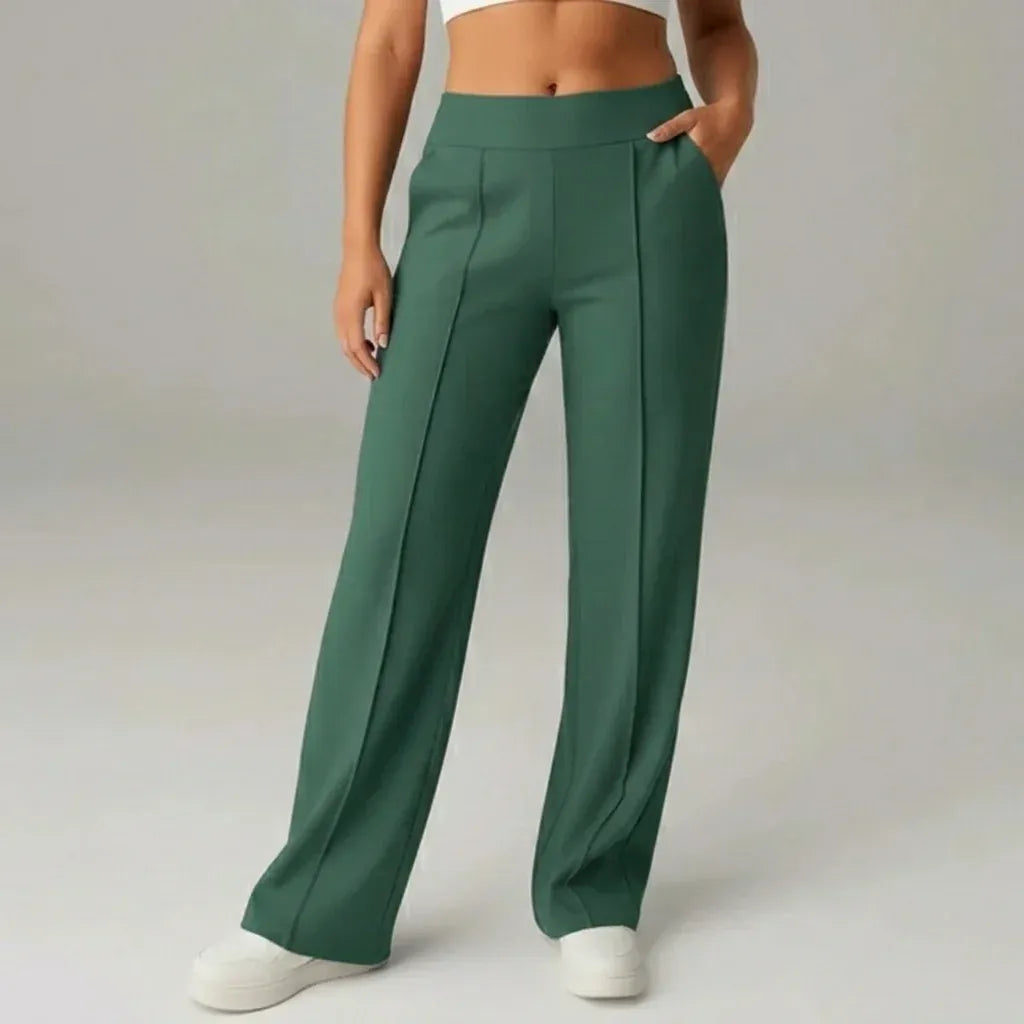 SoftFlex Comfort | Pantalon taille haute extensible à jambes larges - VEIGGARA
