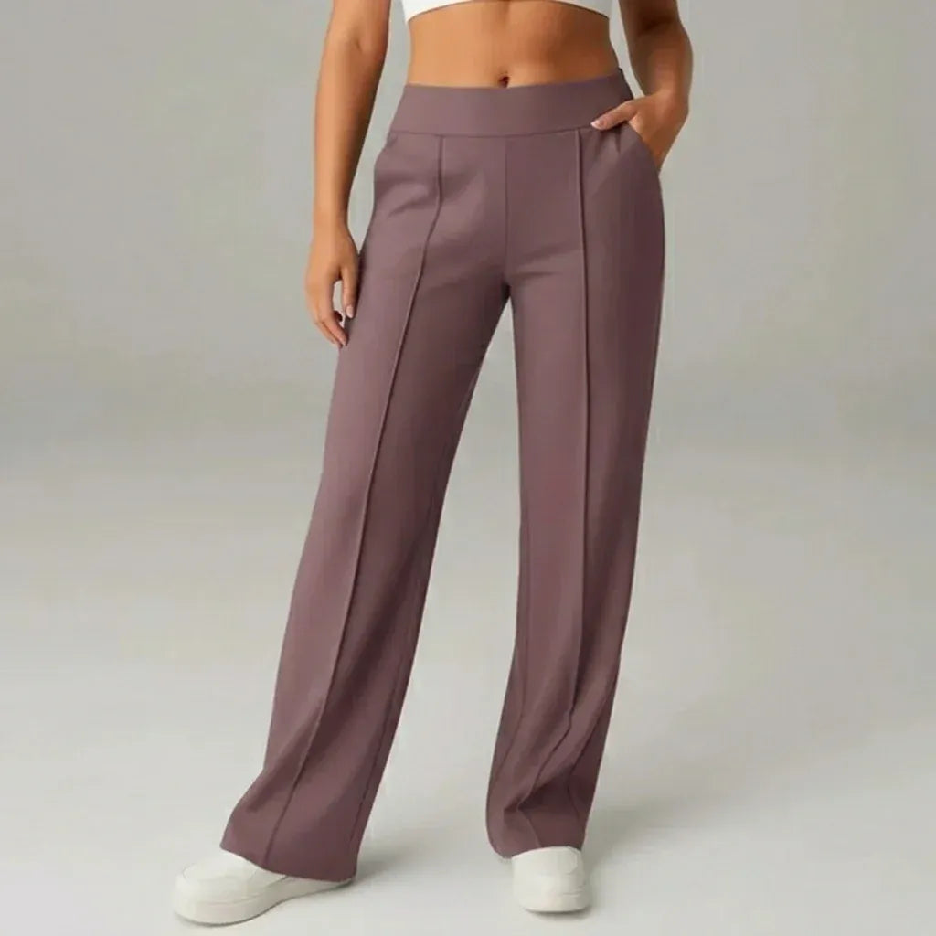 SoftFlex Comfort | Pantalon taille haute extensible à jambes larges - VEIGGARA