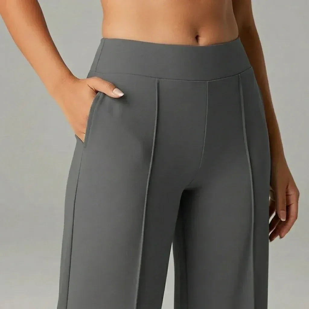 SoftFlex Comfort | Pantalon taille haute extensible à jambes larges - VEIGGARA