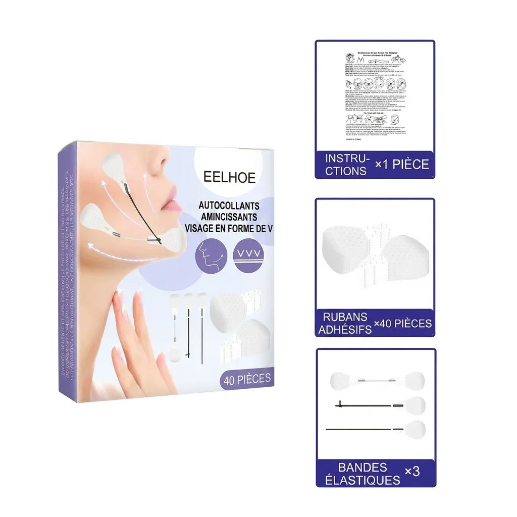 LiftSkin™  Bande adhésive pour lifting instantané| Veiggara