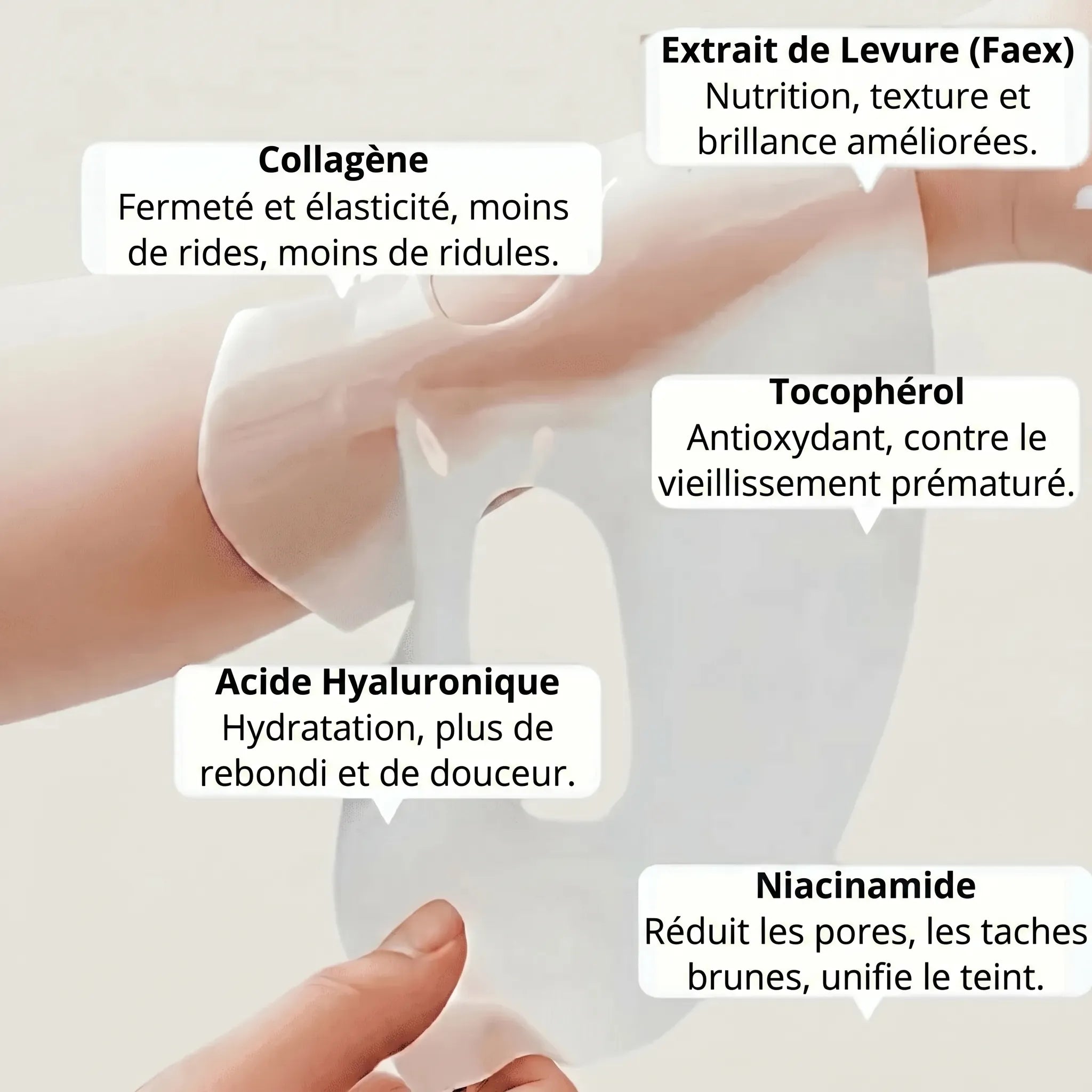 SkinReset - Maschera Viso Idratante e Riparatrice [Acquistane 2, ricevine 4] - Veiggara